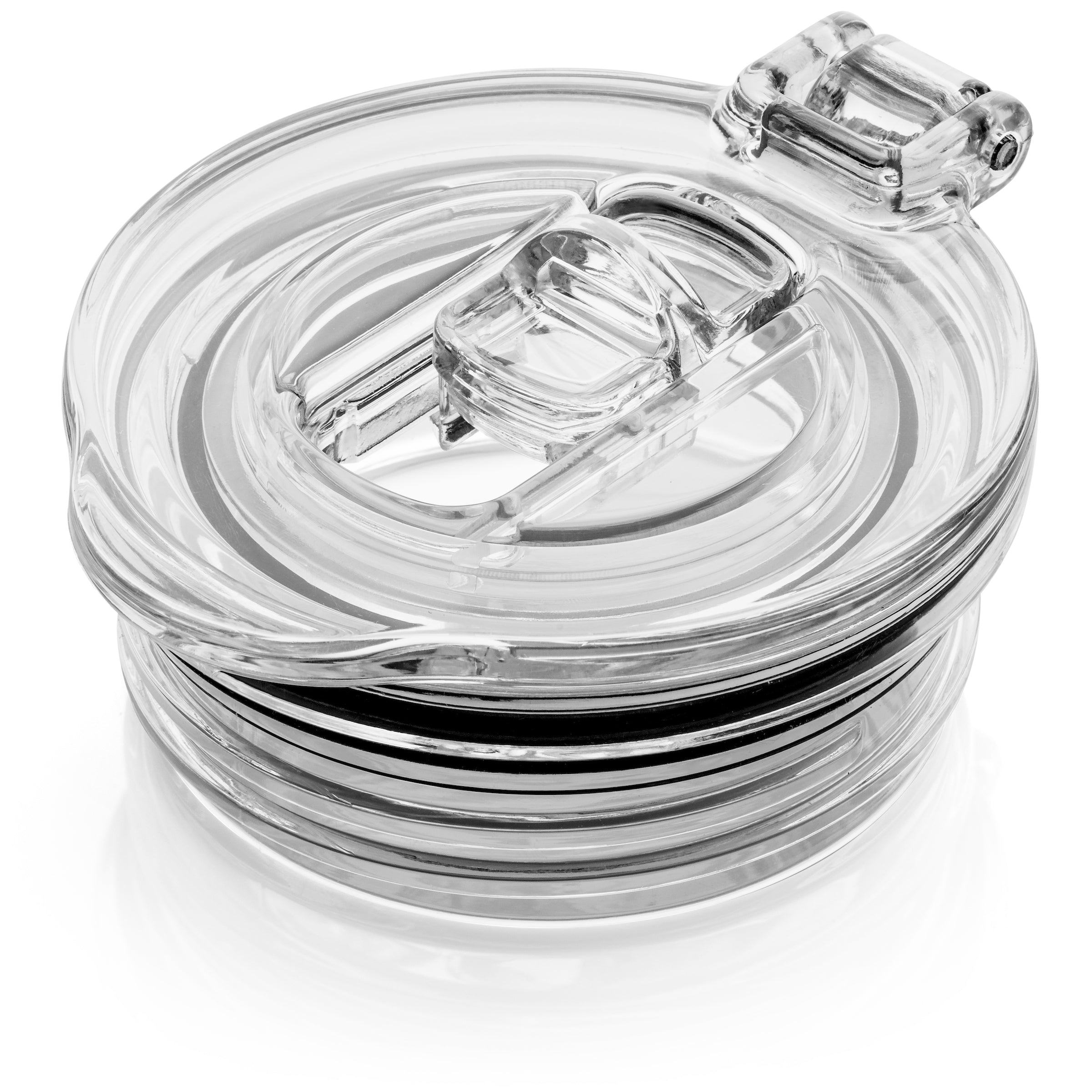 Champagne Flute Straw Lids | (Black. Purple and Clear)