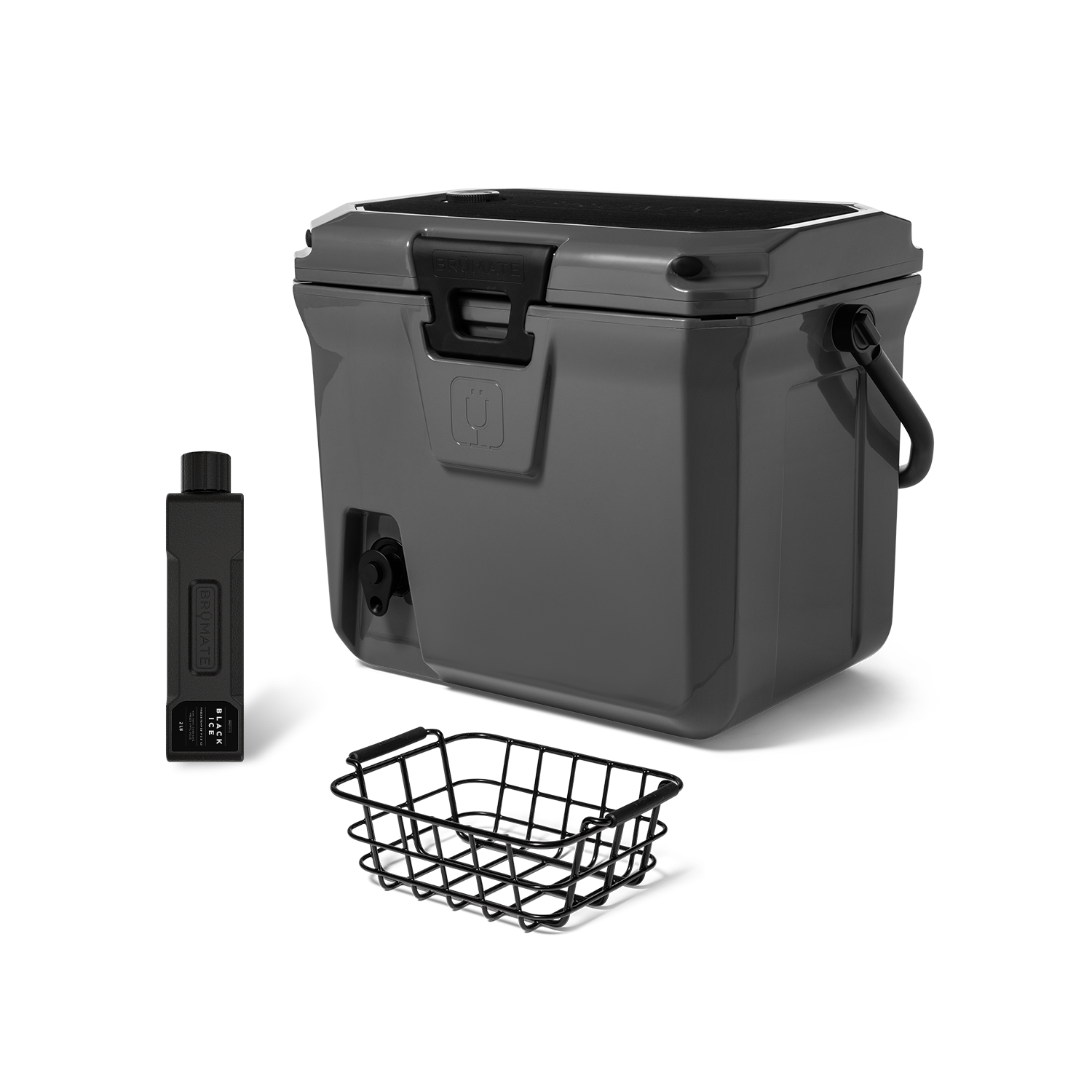 BrüTank 20-Quart Grab + Go Cooler Bundle | Charcoal