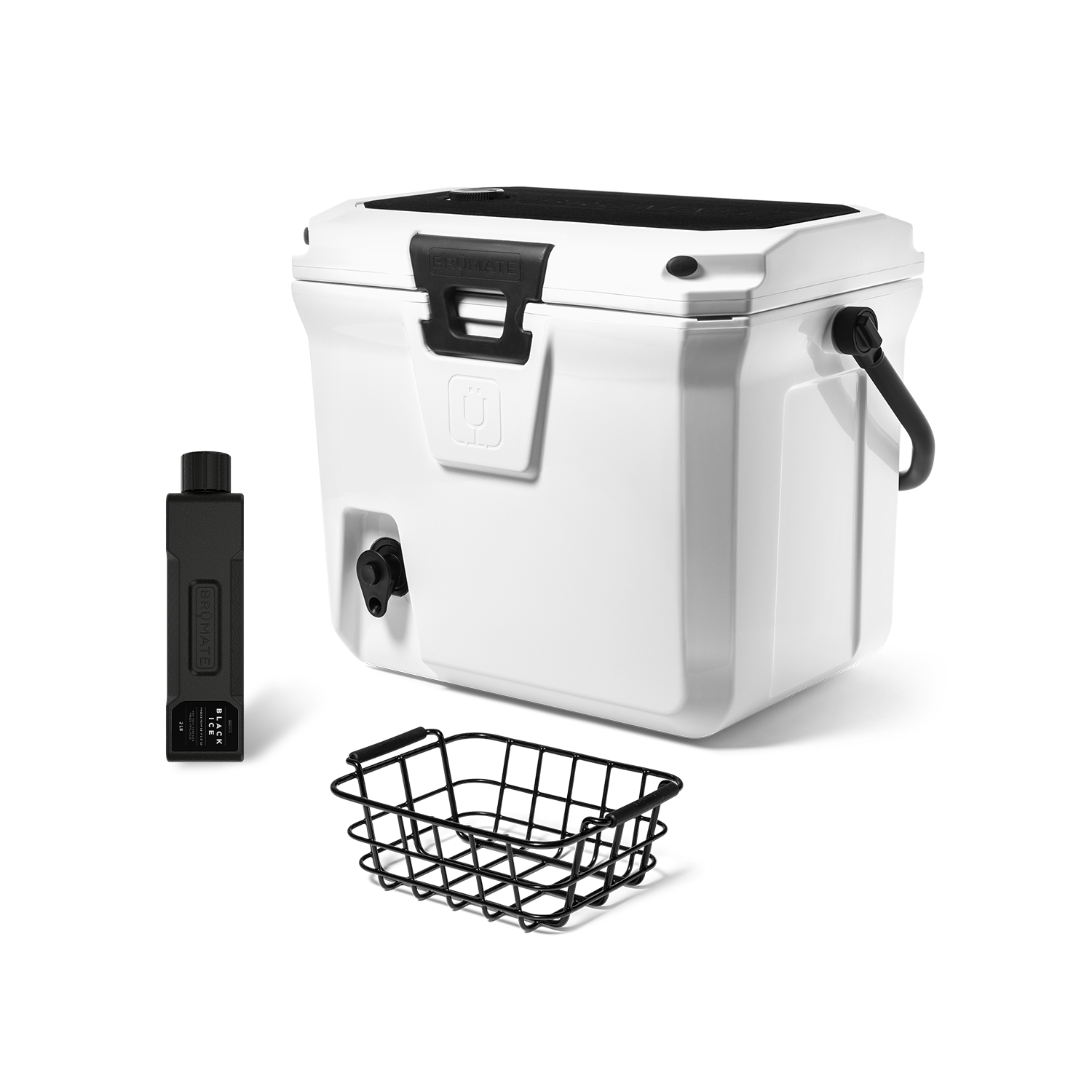 BrüTank 20-Quart Grab + Go Cooler Bundle | Ice White