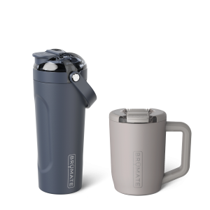 Hydrate + Caffeinate Bundle | Mocha & Nightfall Blue | 15oz/25oz