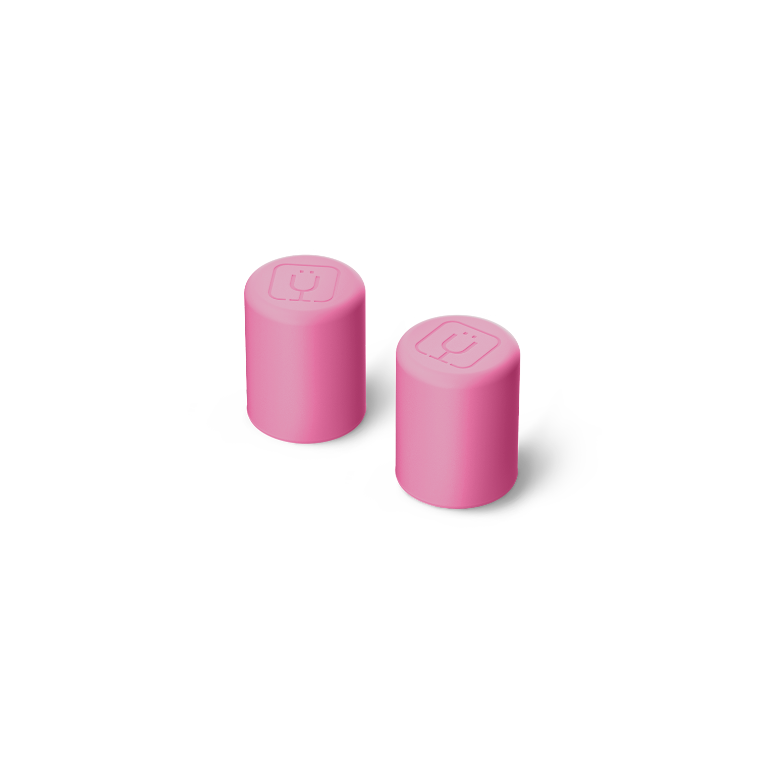 Magnetic Straw Cover | Pink Gingham | 2-Pack