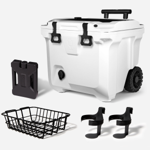 BrüTank 35-Quart Ultimate Day Trip Cooler Bundle | Ice White