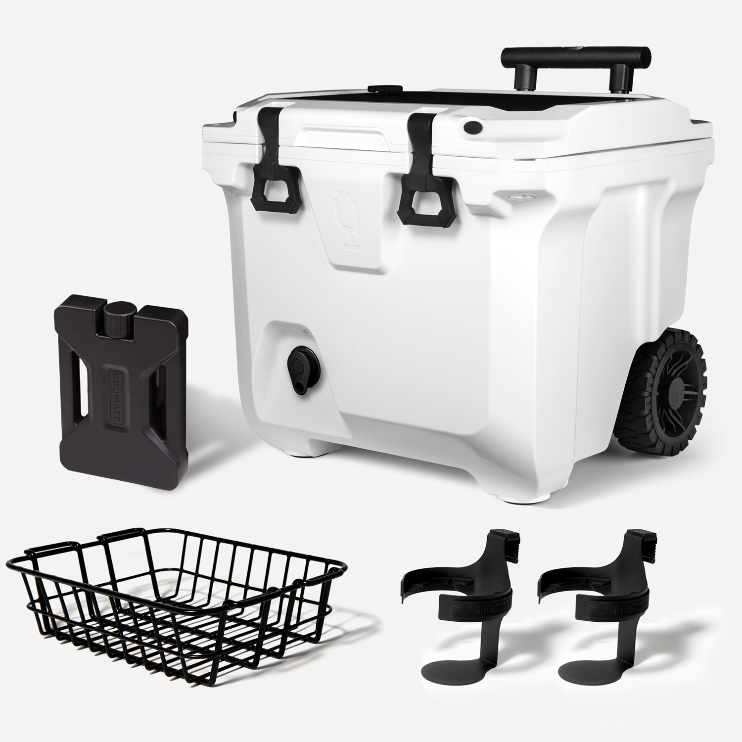 BrüTank 35-Quart Ultimate Day Trip Cooler Bundle | Ice White