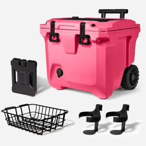 BrüTank 35-Quart Ultimate Day Trip Cooler Bundle | Neon Pink