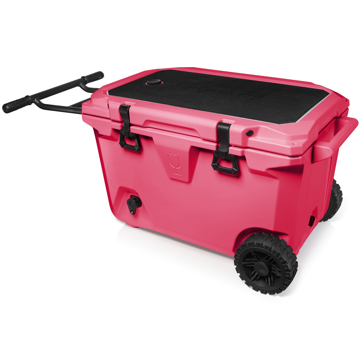 BrüTank 55-Quart Rolling Cooler | Neon Pink - Image 2