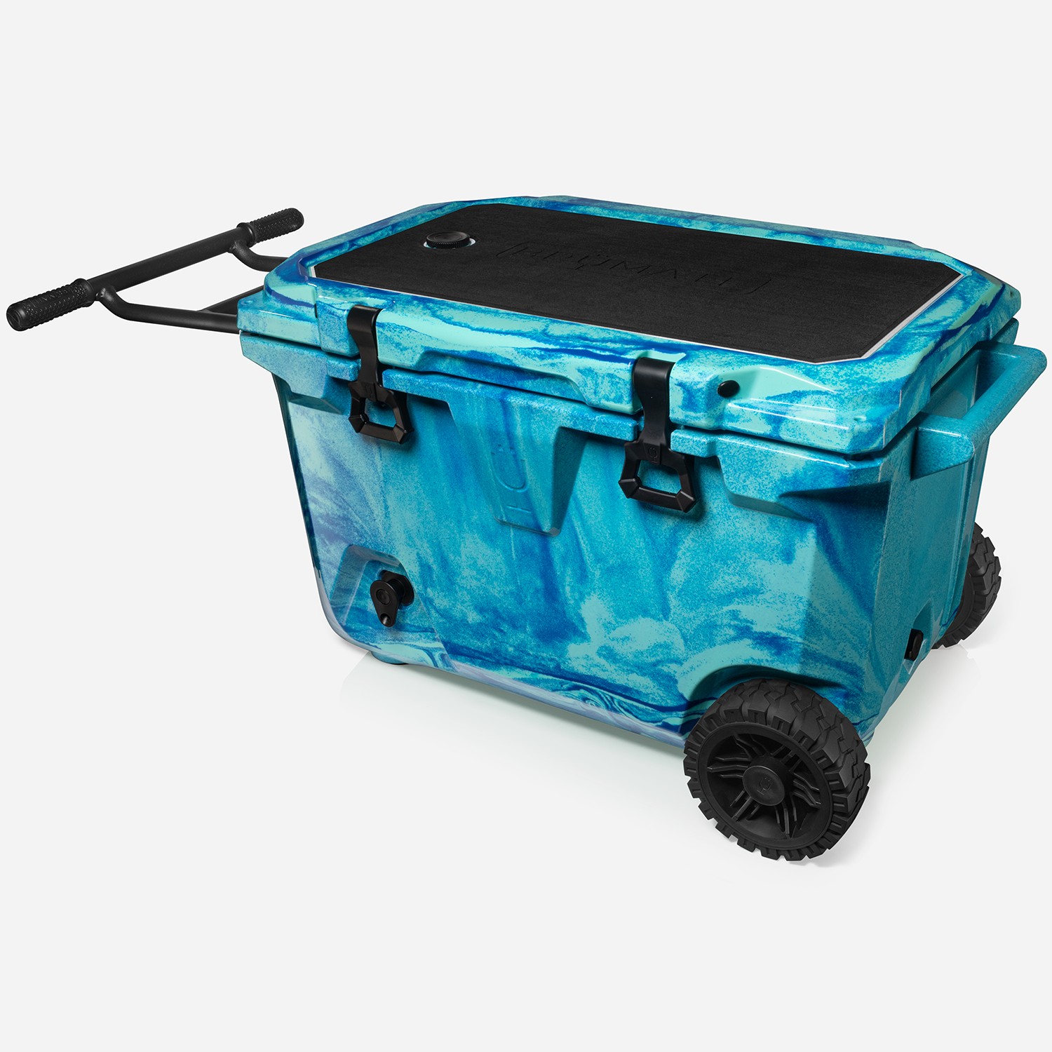 BrüTank 55-Quart Rolling Cooler | Ocean Swirl - Image 2