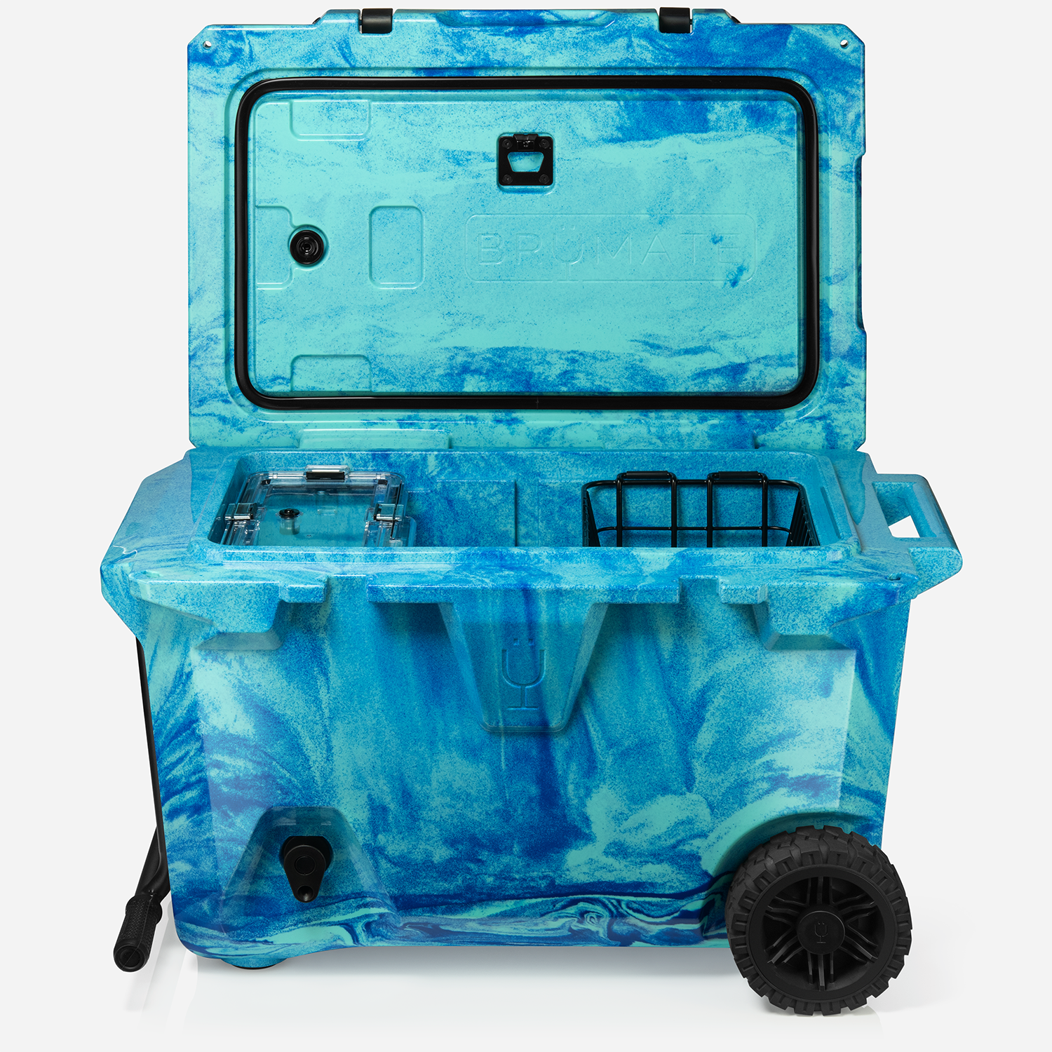 BrüTank 55-Quart Rolling Cooler | Ocean Swirl - Image 6