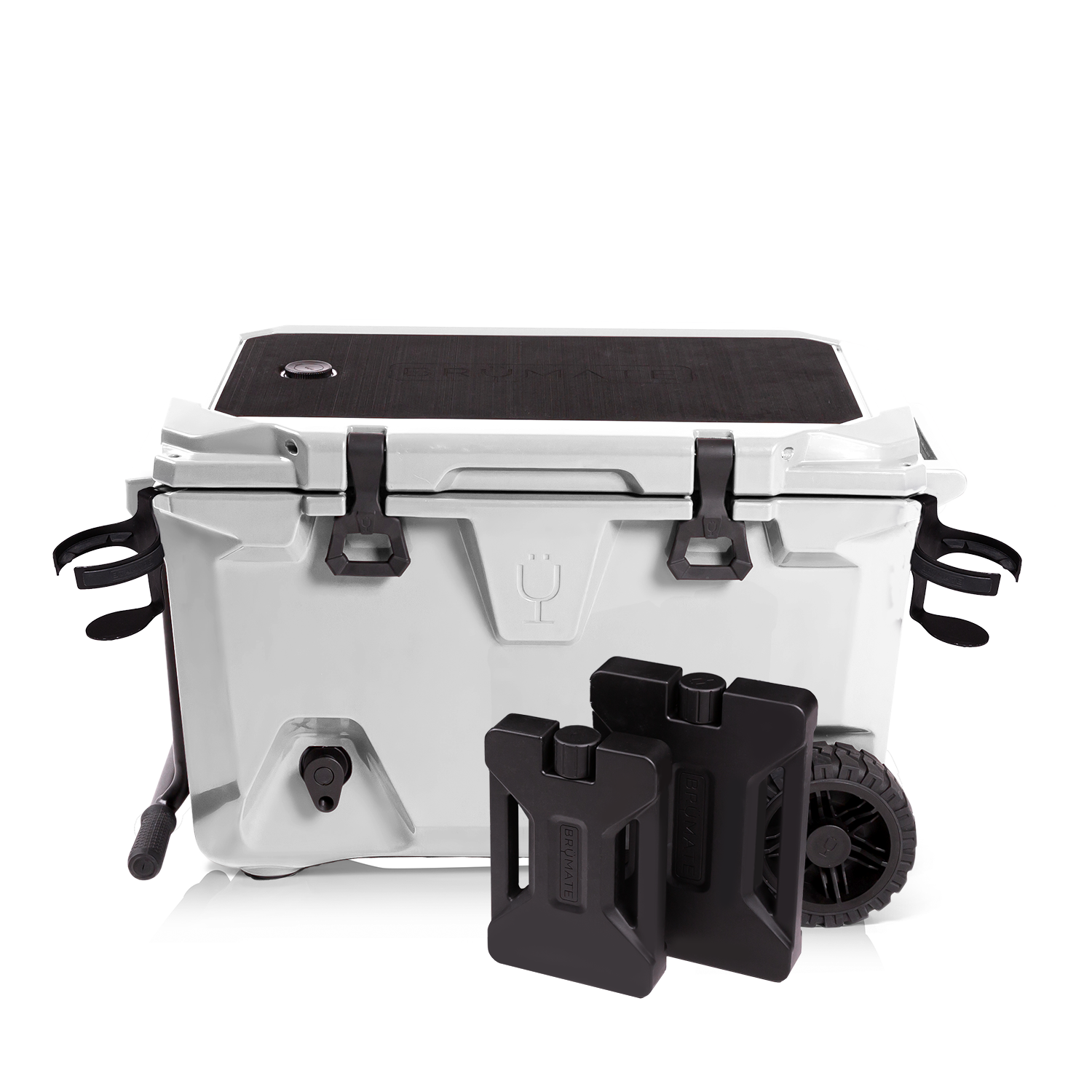 BrüTank 55-Quart Double Drink Holder Cooler Bundle | Ice White - Image 2