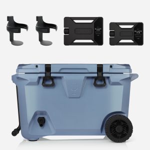 BrüTank 55-Quart Double Drink Holder Cooler Bundle | Denim